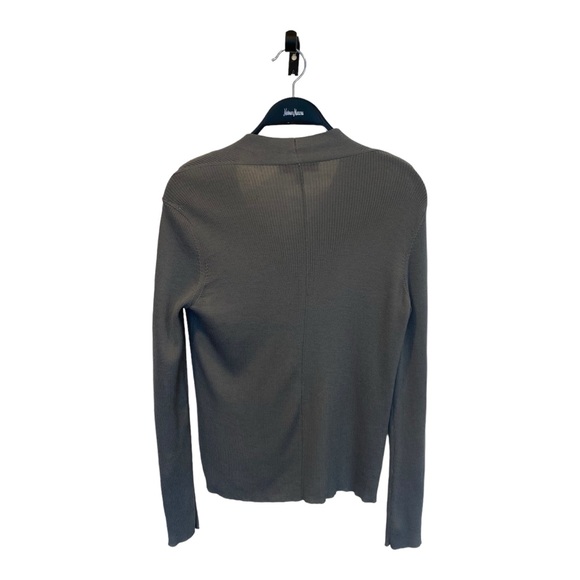 Max Mara Leisure V-Neck Virgin Wool Sweater Small in GREY - Picture 3 of 10